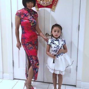 Little girl cute Chinese style dress